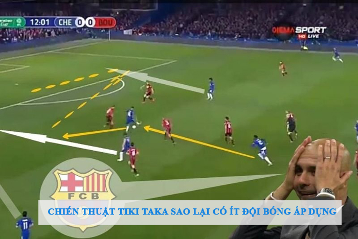 Chiến thuật tiki taka sao lại có ít đội bóng áp dụng 